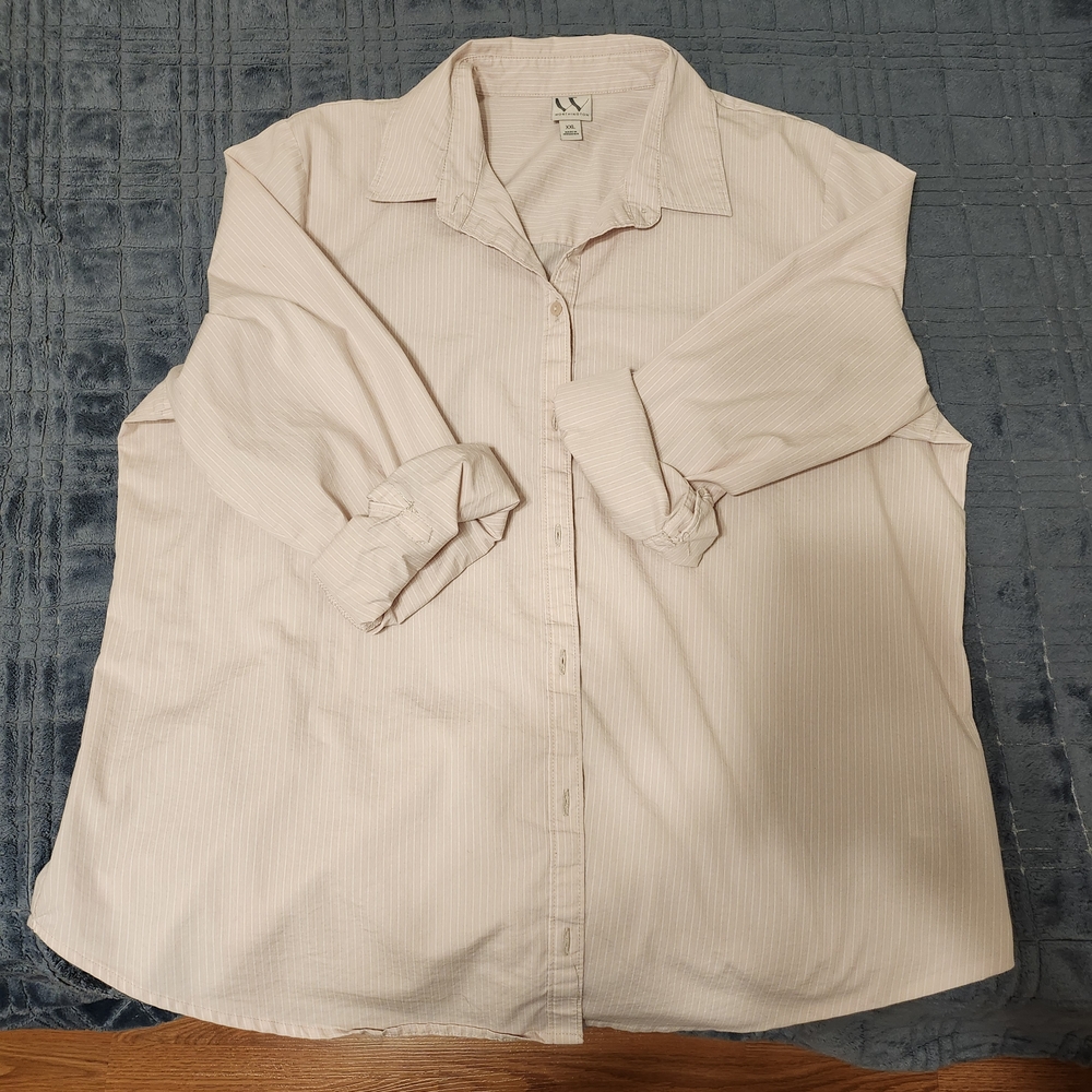 Worthington Women's Button Down Shirt - Cream